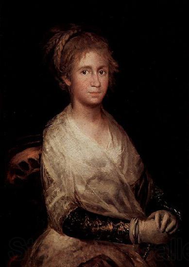 Francisco de Goya Portrait of Josefa Bayeu y Subias wife of painter Goya Germany oil painting art